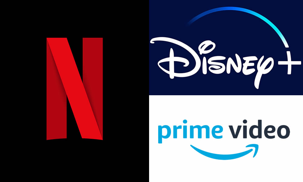 Comparing Netflix, Disney+ and Amazon Prime Video.